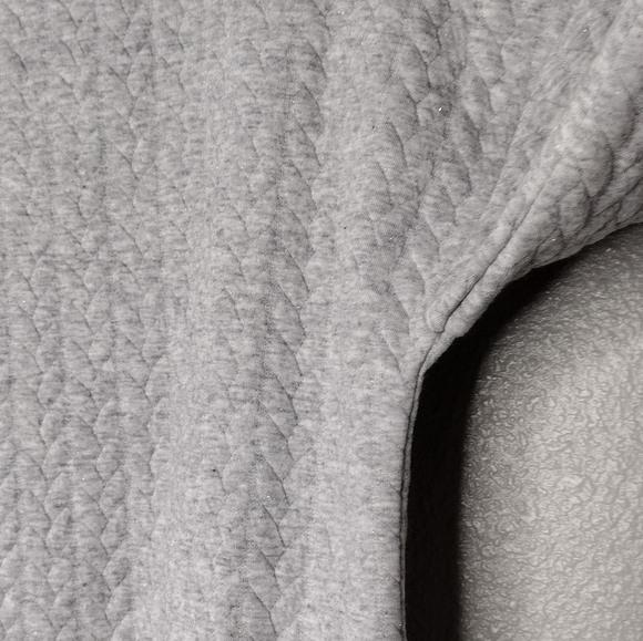 NWT Talbots Petite Metallic Pullover Long Sleeve Boat Neck Quilted Sweater Sz Mp - Picture 8 of 15